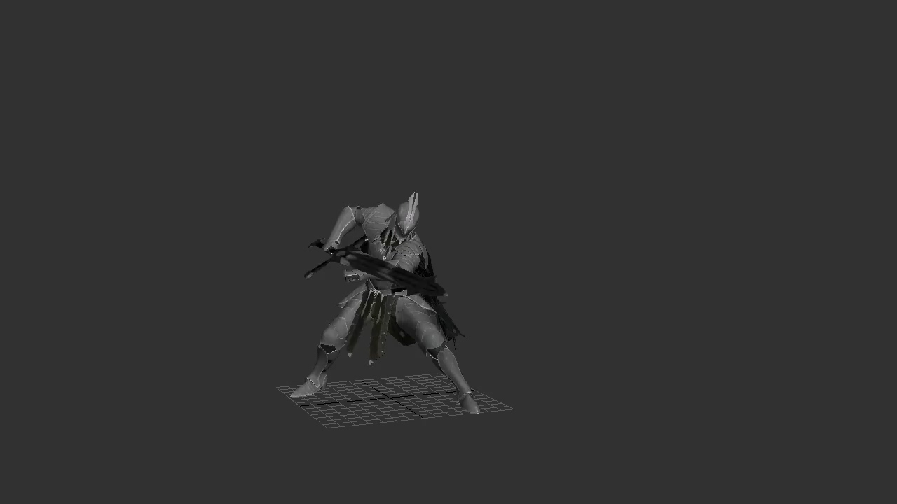 金属骑士_下劈挥砍攻击