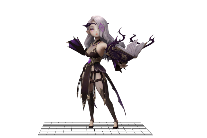 魔女_魔法书向前攻击