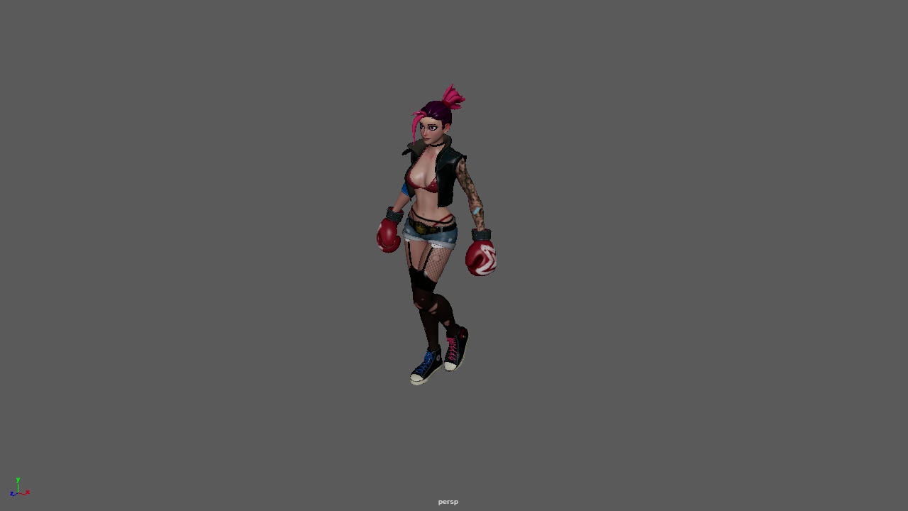 女拳手_走路