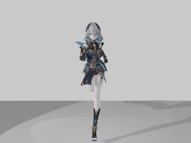 女跑