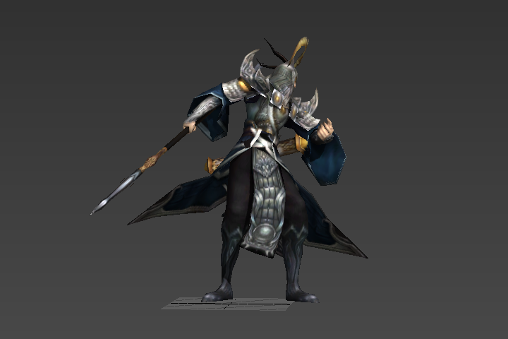 长戟大将_向右受击