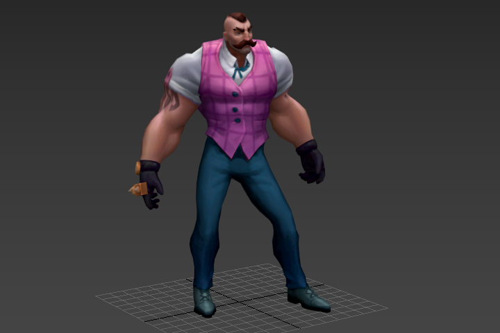 Braum_右手冲拳攻击