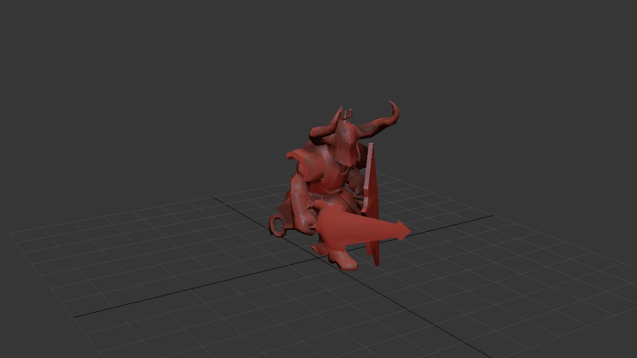 恶魔骑士_缓步跑动