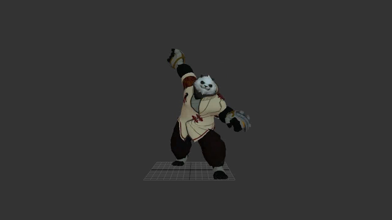 熊猫大侠_正向横下拳