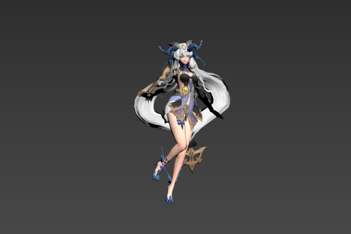 AnisiaRoon_浮空上升旋转技能释放