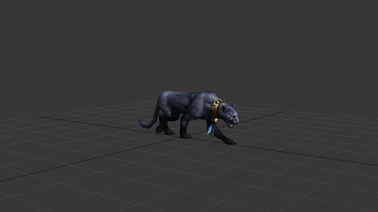 黑豹_匍匐行走