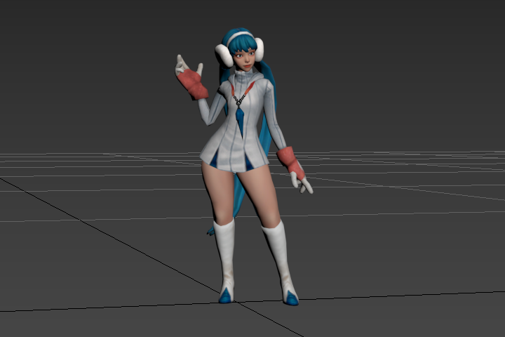 SnowGirl_旋转倒地死亡