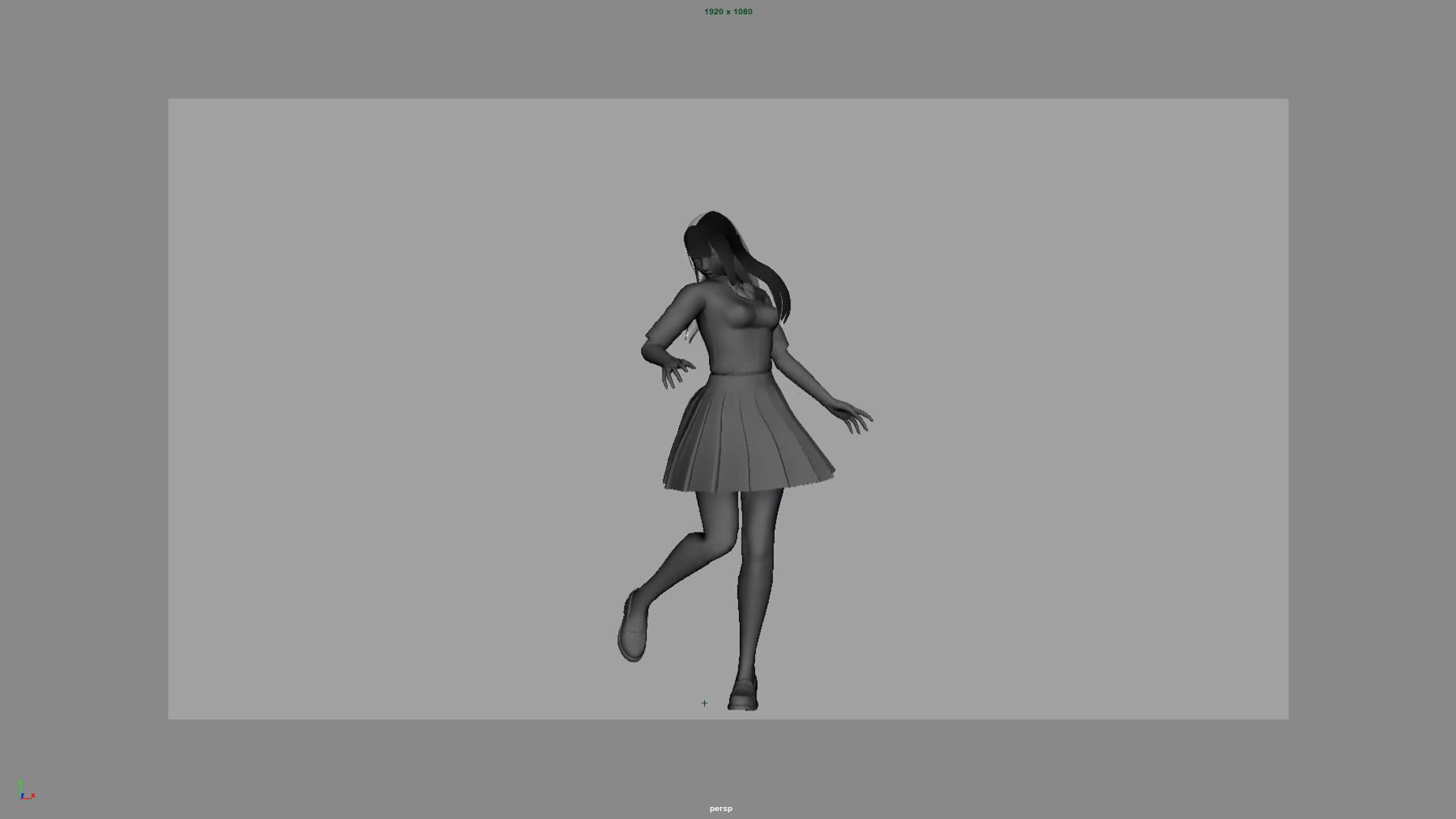 女生_拍鞋子上的土展示